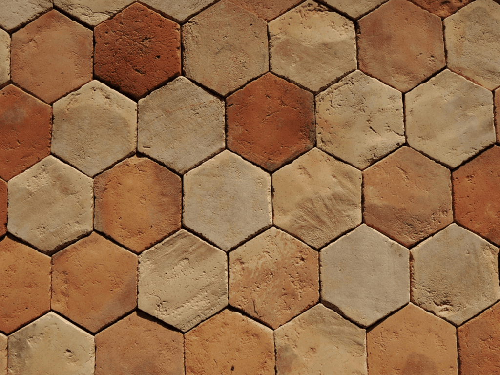 Antique Hexagonal Terracotta