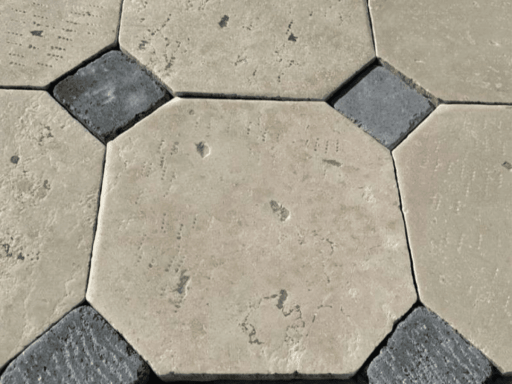 Antique Reclaimed Limestone Cabochon Flooring