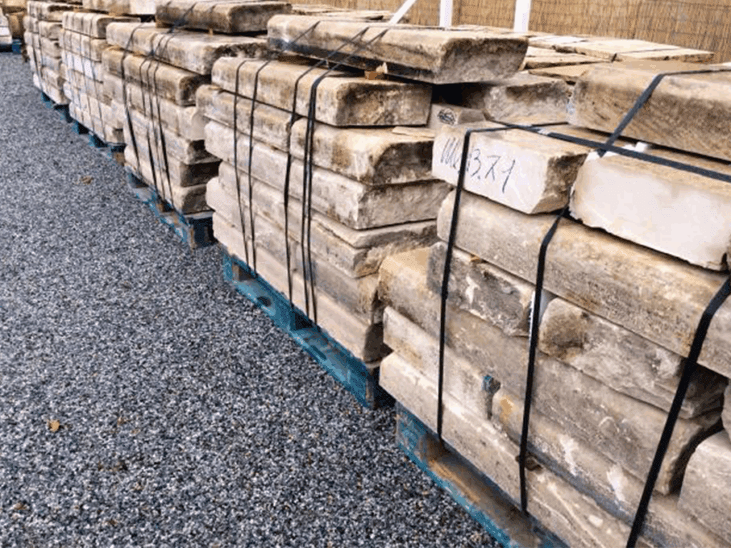 Antique Kerbstones In Limestone